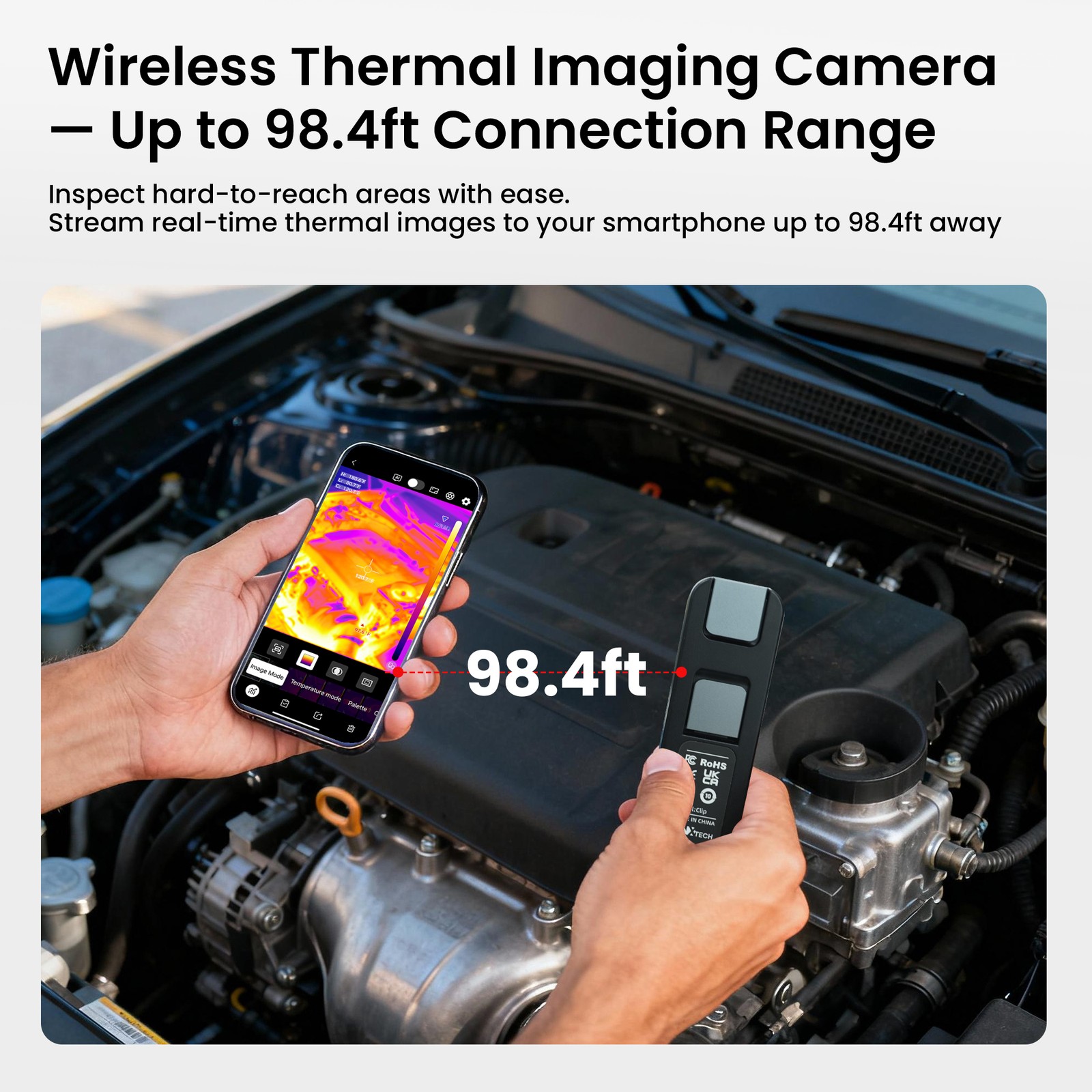 LAUREII Infrared Thermal Imager Camera TISR 512×384 WiFi Wireless Android & IOS