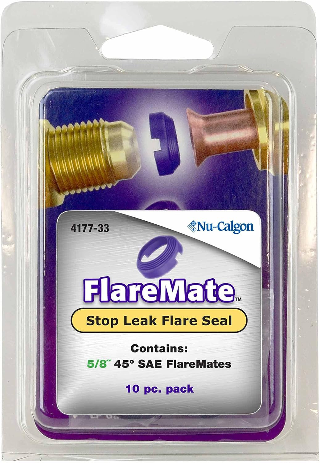 4177-33 Flaremate Stop Leak Flare Seal 10 Pc. Pack (Includes Size (10)-5/8″)
