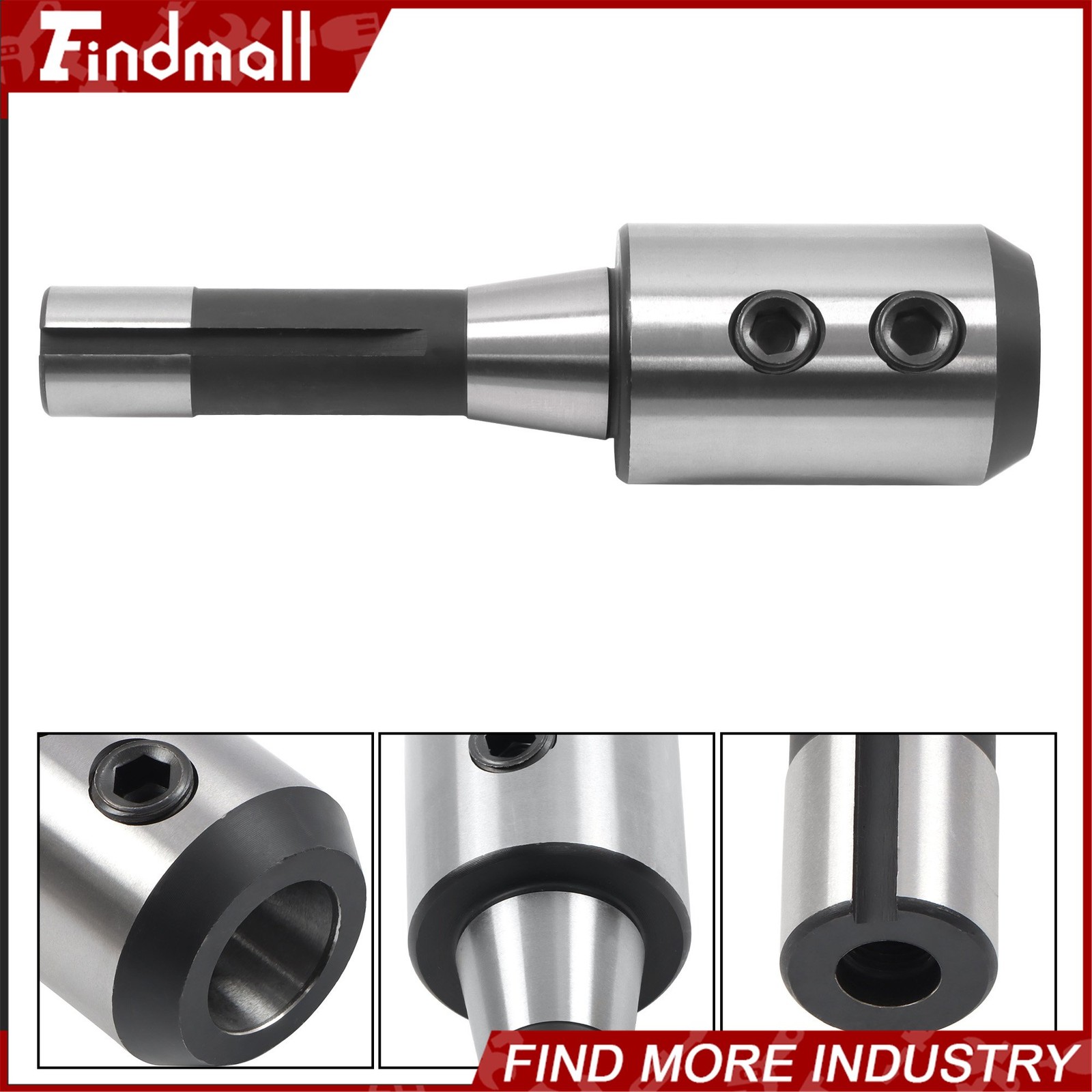 Findmall 1 Inch High Precision R8 End Mill Adapter Holder Milling Cutter Tool