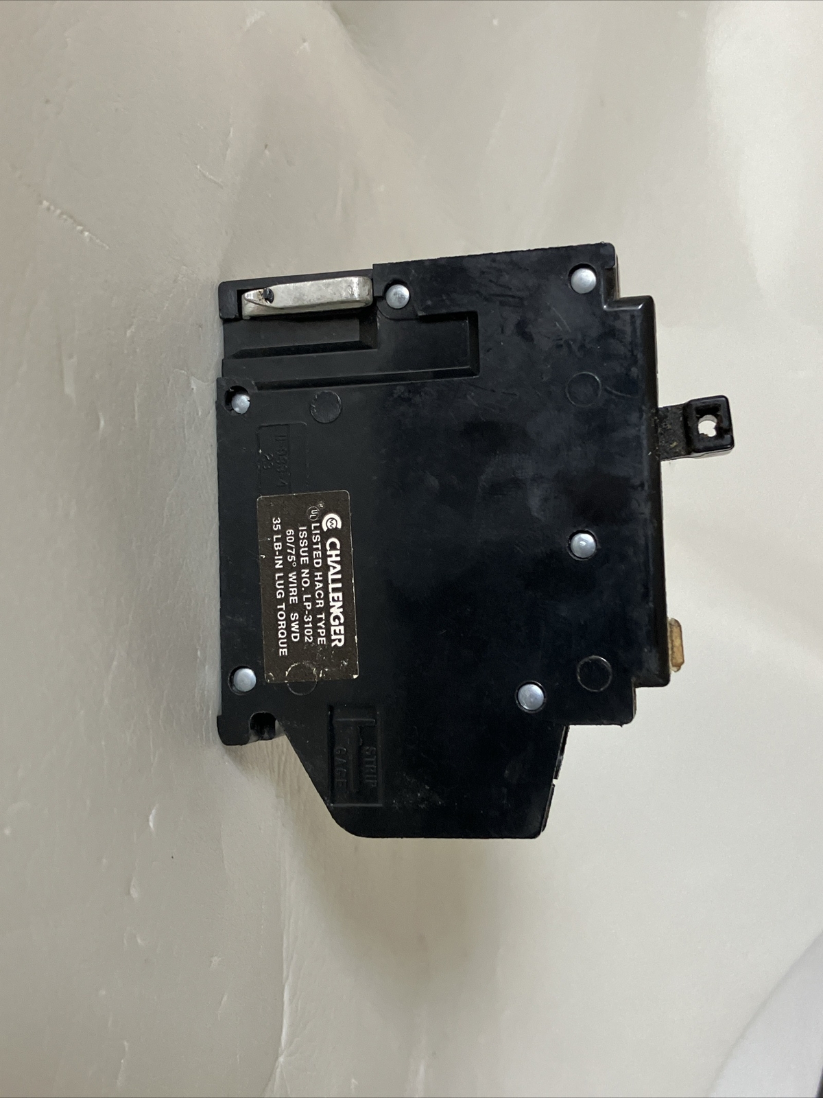 A115L Challenger American Switch A Left Hook 1 Pole 15A 120VAC Circuit Breaker