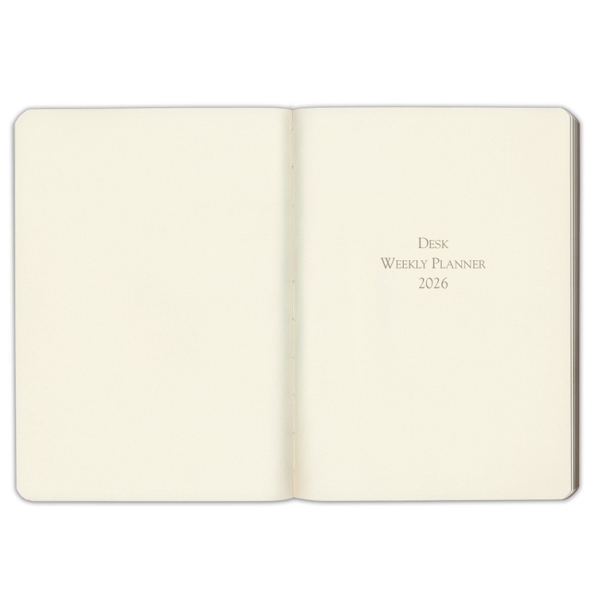Gallery Leather Desk Hourly Weekly Monthly Planner 2026, Elegantly Bound Cale…