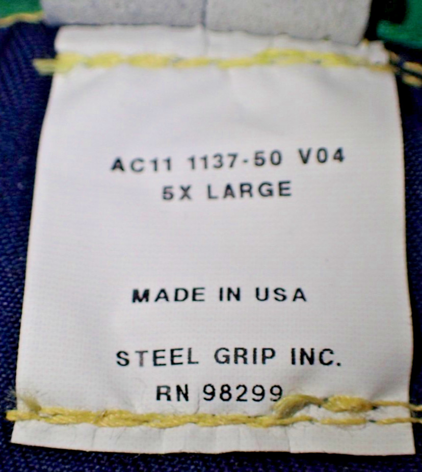 NEW STEEL GRIP INC. FIRE COAT 5X Heat Resistant Safety Aluminized Protective