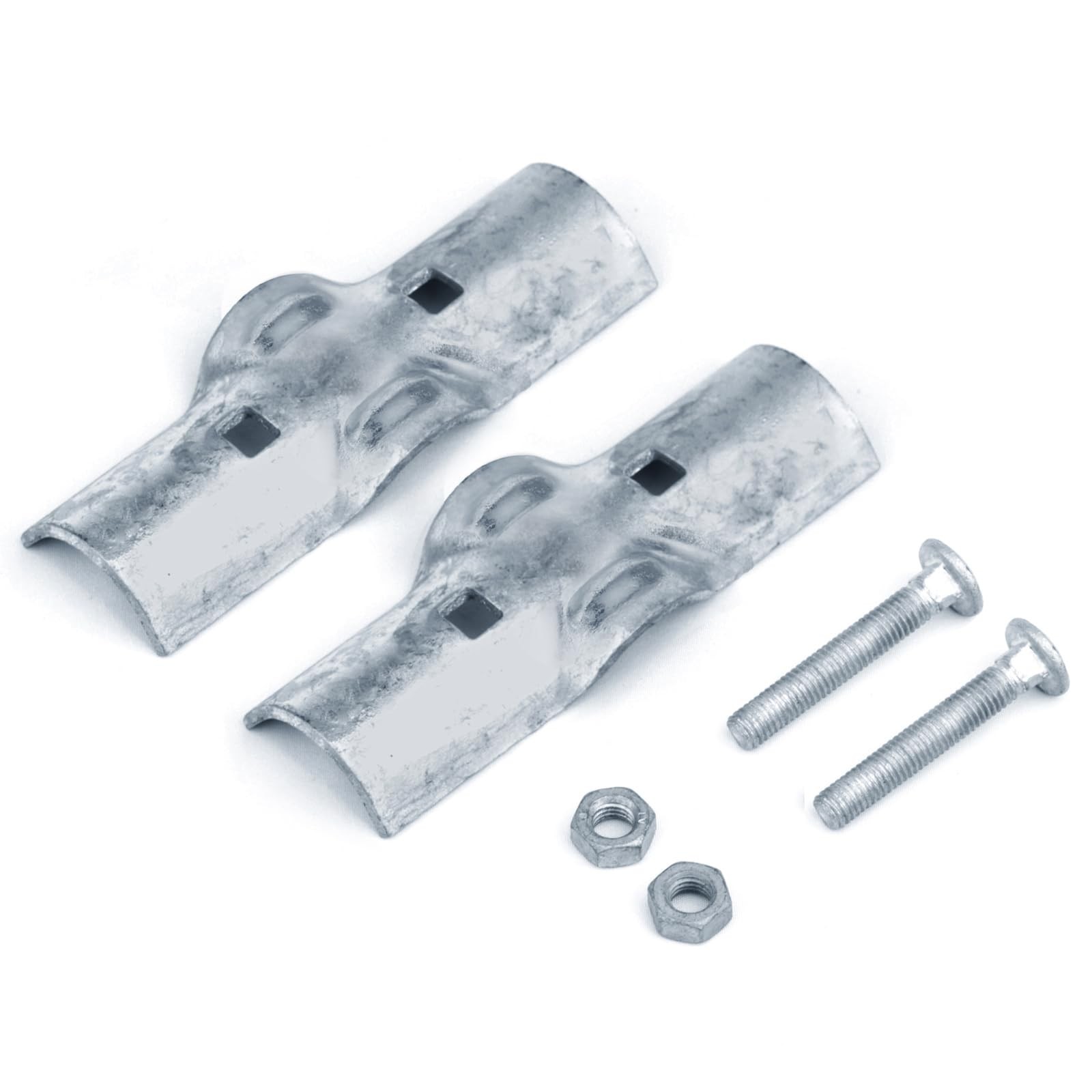 4 Pcs 1-5/8″ x 1-5/8″ Line Rail Clamp, Chain Link Fence Boulevard Connector |…