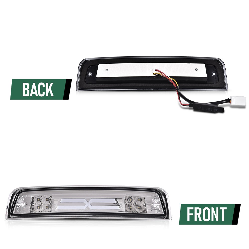 For RAM 1500 2500 3500 2009-2017 LED 3rd Brake Light Smoky Lens Black Housing US