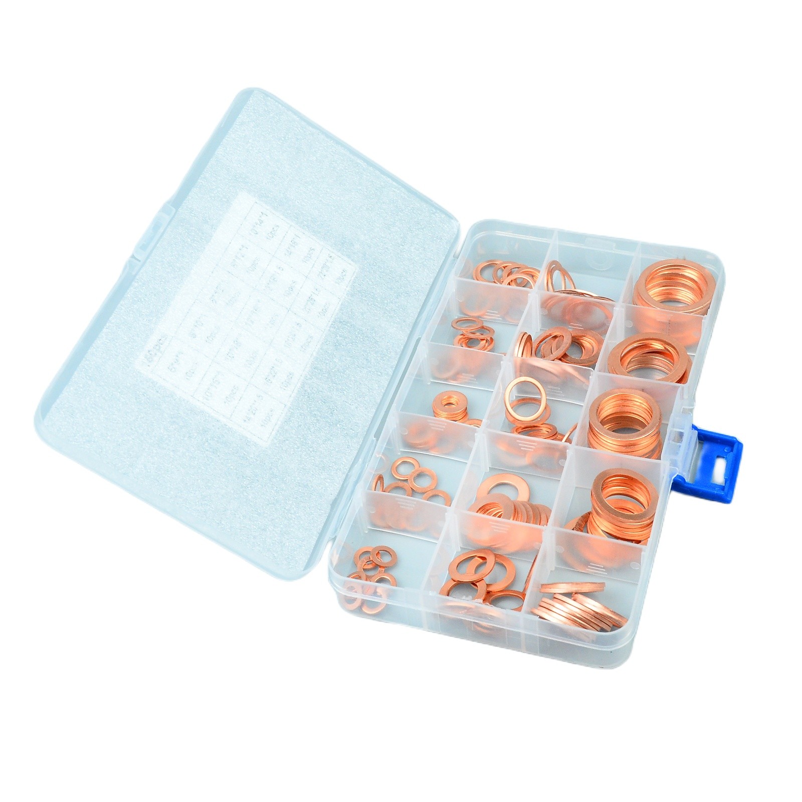 150Pcs Copper Crush Washer Gasket Set Flat Ring Seal Assortment Kit M5 – M22 US
