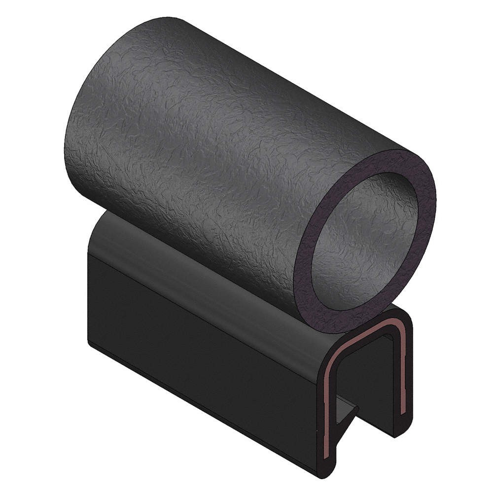 TRIM LOK INC 3100B3X3/16C-25 Trim Seal,Alum Clip,0.36 In W,25 Ft 10D008