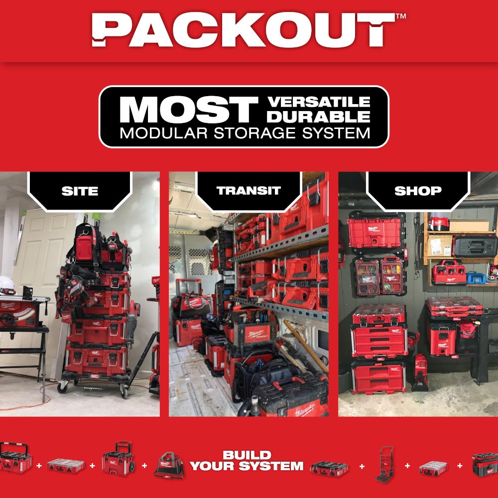 Milwaukee 48-22-8485 PACKOUT Polymer Wall & Floor Mounting Storage Plate