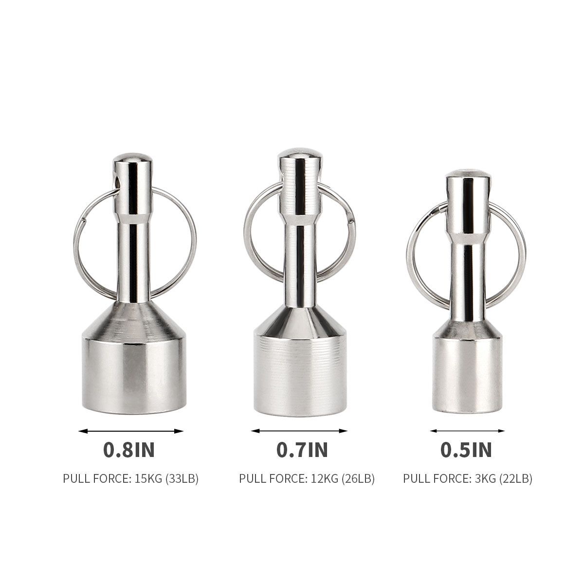Keychain Neodymium Magnet for Testing Brass, Gold, Silver, Coins, Ferrous Metals