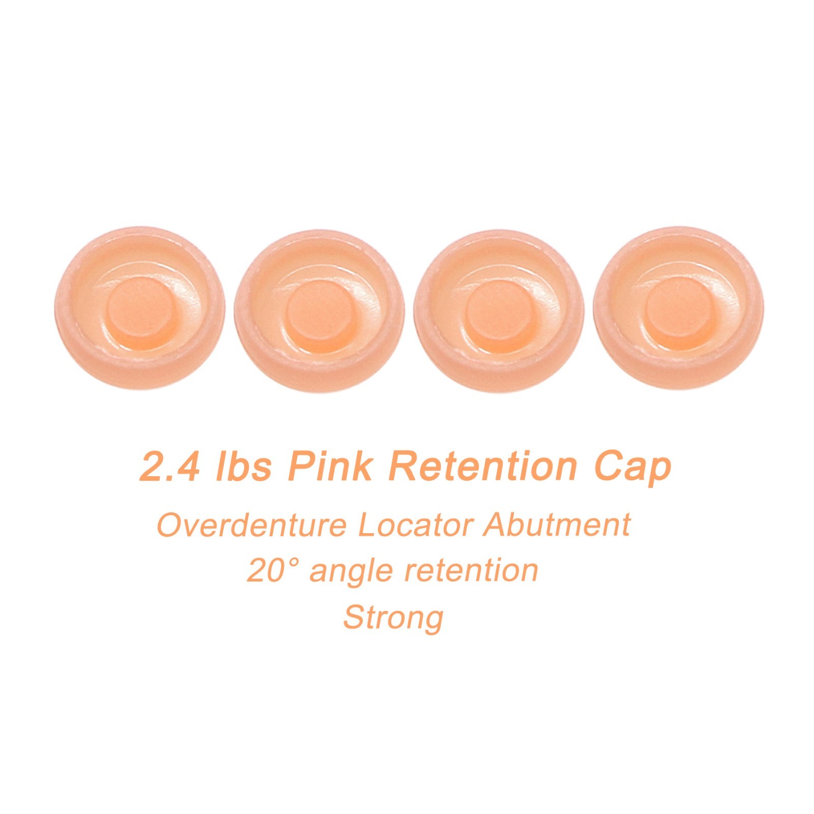 US 8Pcs Overdenture Retention Cap Inserts Set for Locator Abutment