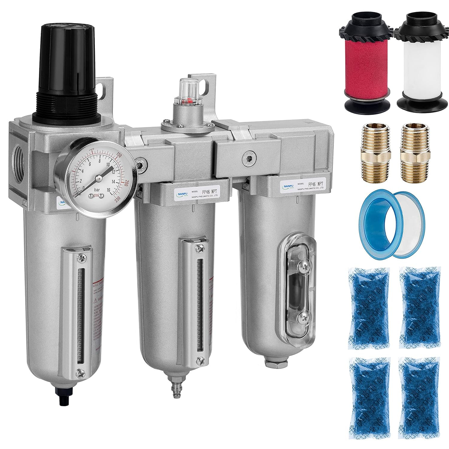 3/4″ NPT 3-Stage Air Drying System for Paint Spray & Plasma Cutter
