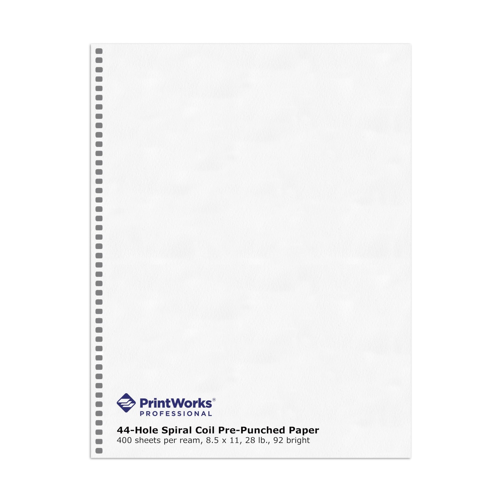 Professional Pre-Punched Spiral Binding Paper – 44-Hole (4:1 Pitch Hole Punch) –