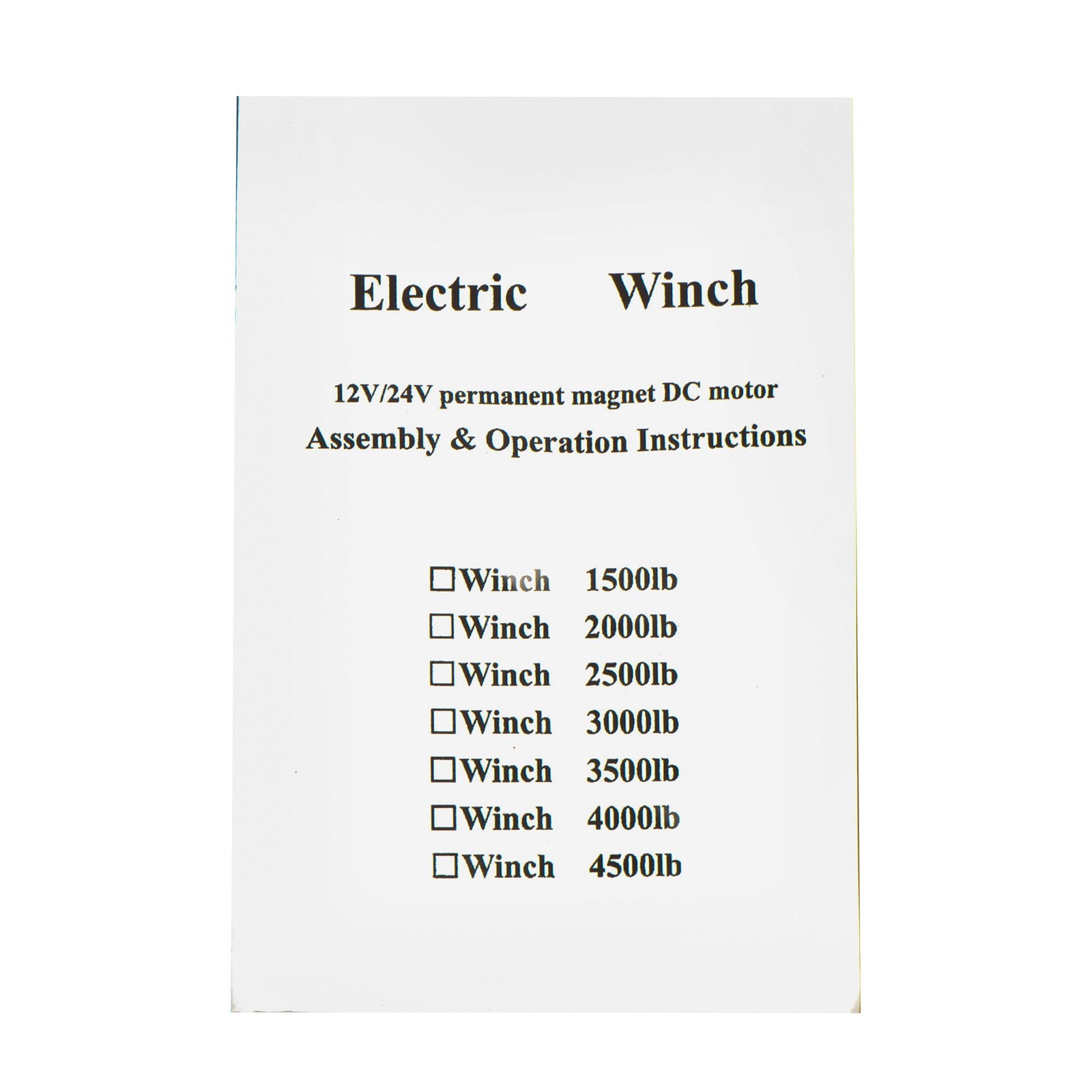 12V 3000LBS 1.3HP Electric Winch 32ft Synthetic Rope Wireless & Wired Remote