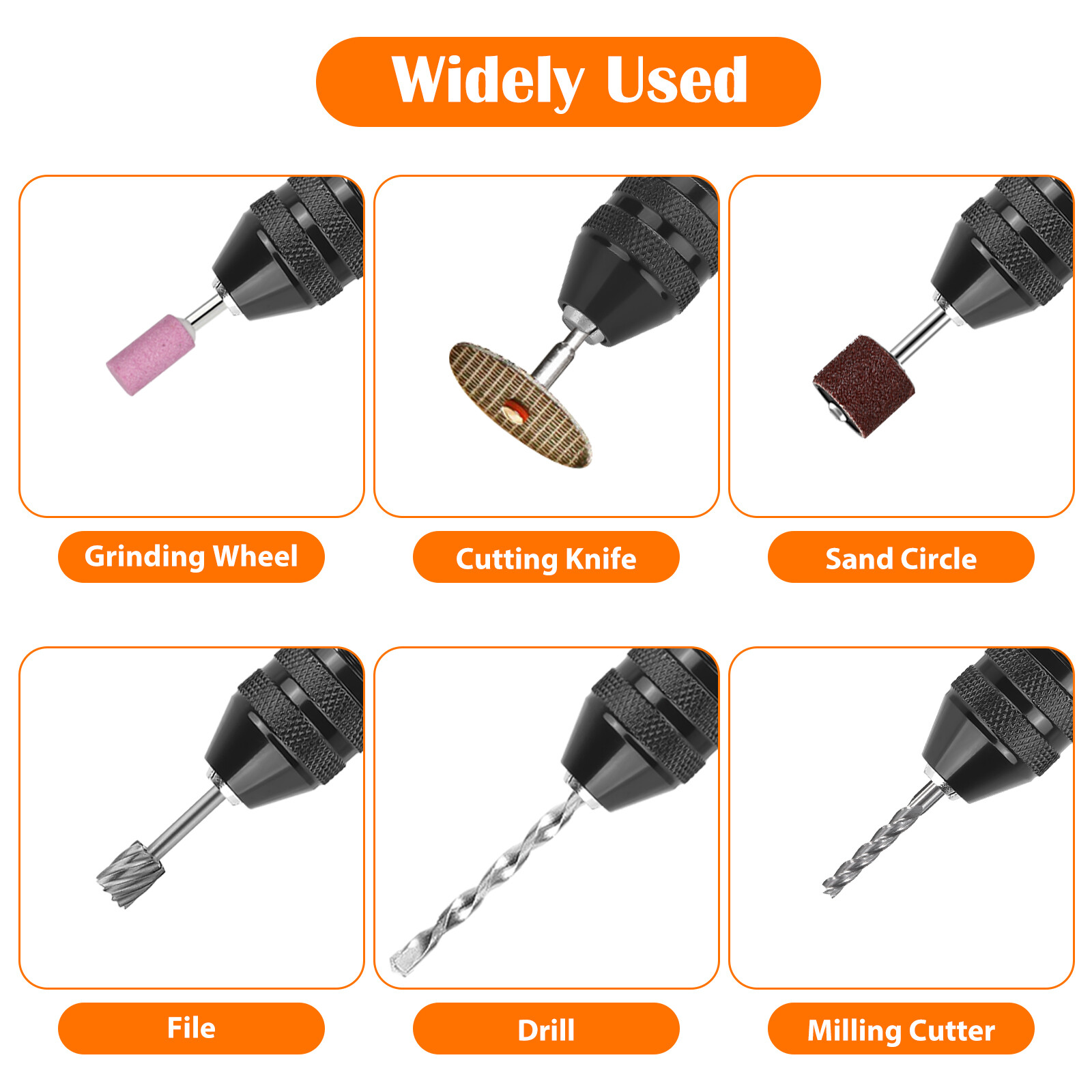 2x 1/4″ Hex Shank Keyless Drill Chuck Conversion Adapter Bit Quick Change Driver