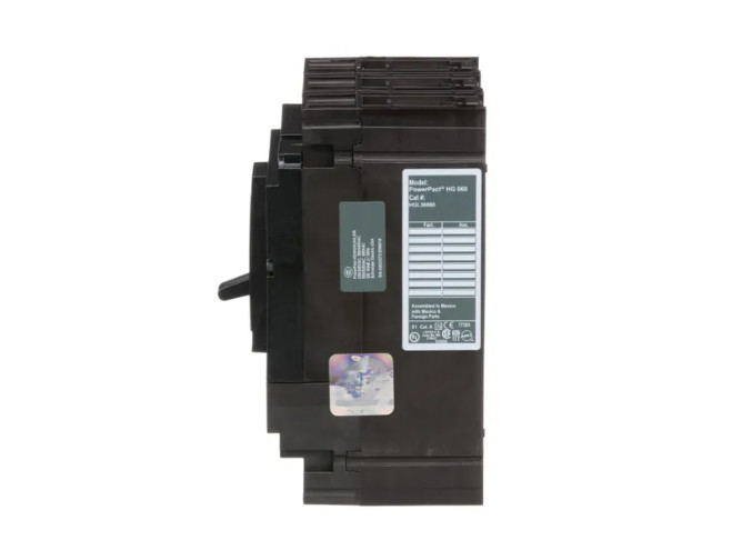 Square D HGL36060 Circuit Breaker – 60A, 3 pole, 600VAC, 18kA – Made in Mexico