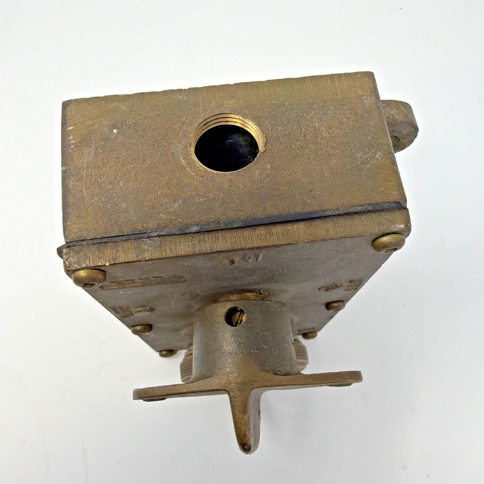 Vintage KONDU Bronze Watertight Surface Mount Rotary Switch Box Marine