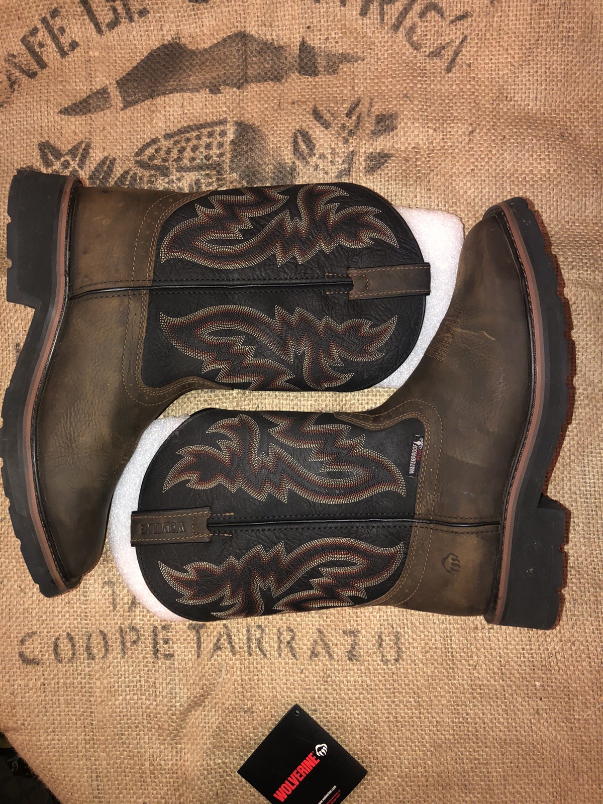Wolverine Men’s Rancher ST WP 10in Work Boot, Black/Brown, Size Men’s 8.5EW