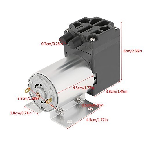 12V Mini Vacuum Pump 5L/min Negative Pressure Suction for Gas Sampling & Instrum