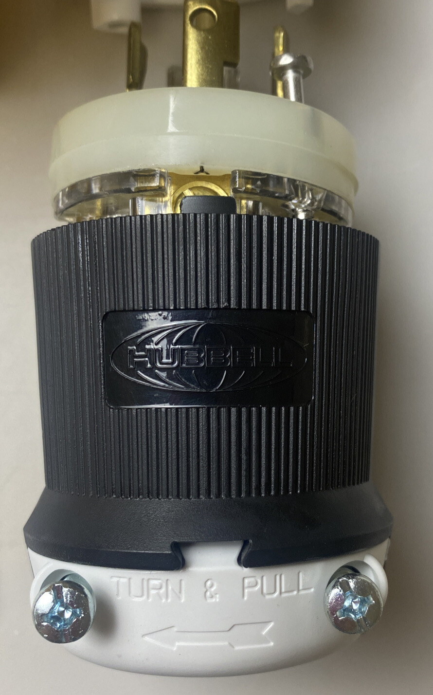 HUBBELL HBL2811S Plug,120/208VAC,30A,L21-30P,4P,5W,3PH