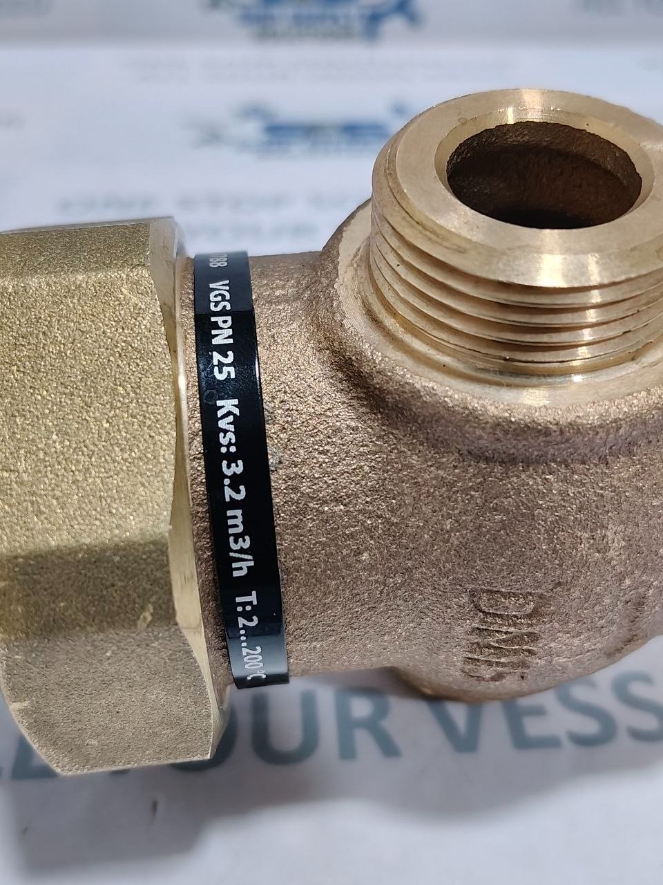 Danfoss 065B0788 VGS PN25 DN15 2-Way Threaded Control Valve G3/4A 3.2m³/h
