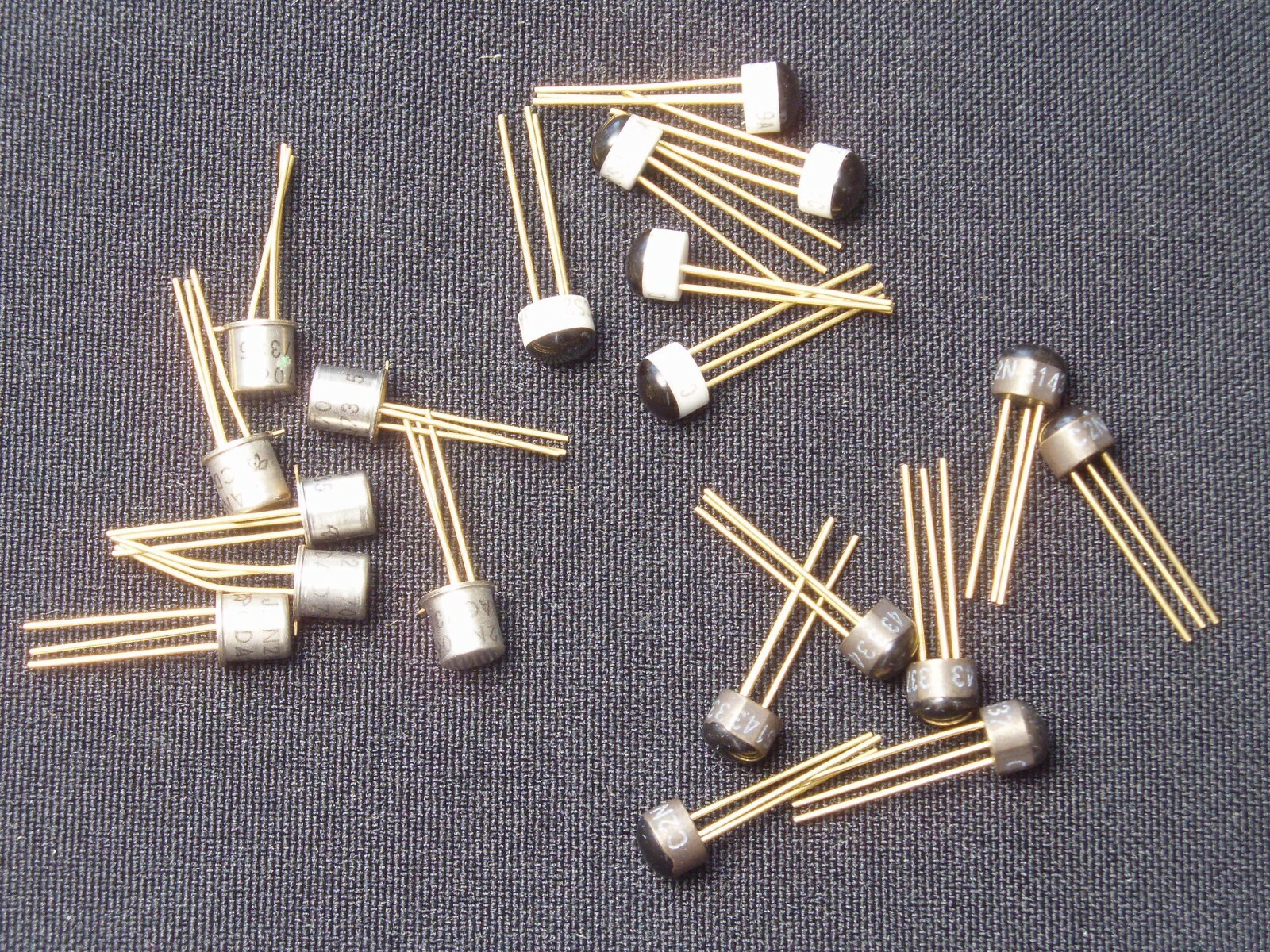 Vintage Gold Plated Transistors, See List, Most Mil-Spec, 100% Guaranteed & NOS