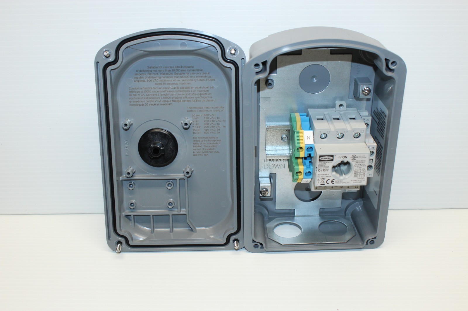 Hubbell Wiring Device-Kellems Hblds30ac Disconnect Switch, Nonfusible, 3Pst,