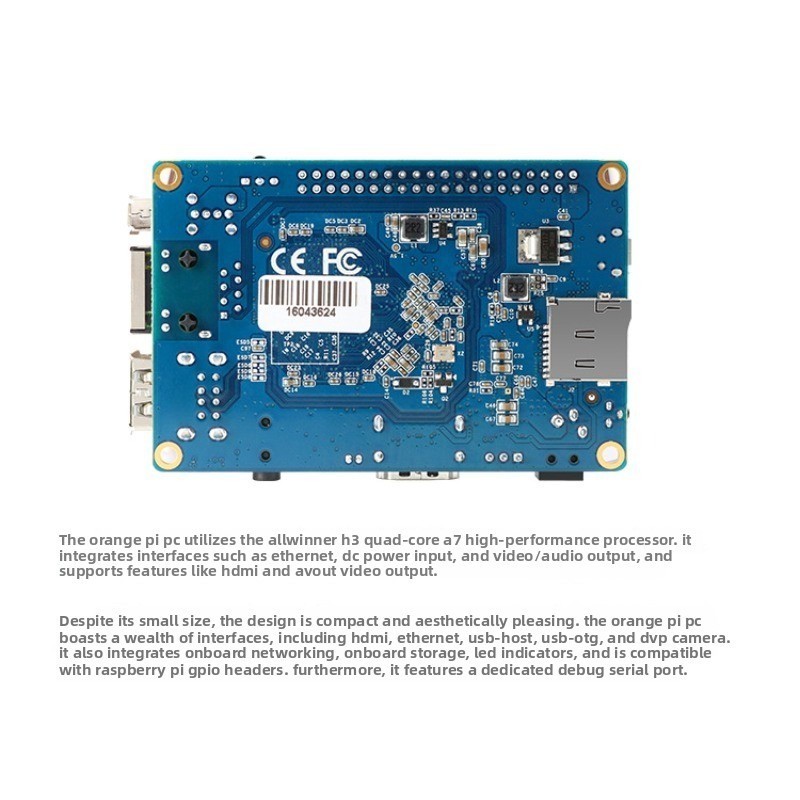 Orange PI PC H3 Quad-core1.6G 1GDDR Developer PCB Board Support RetroPIE