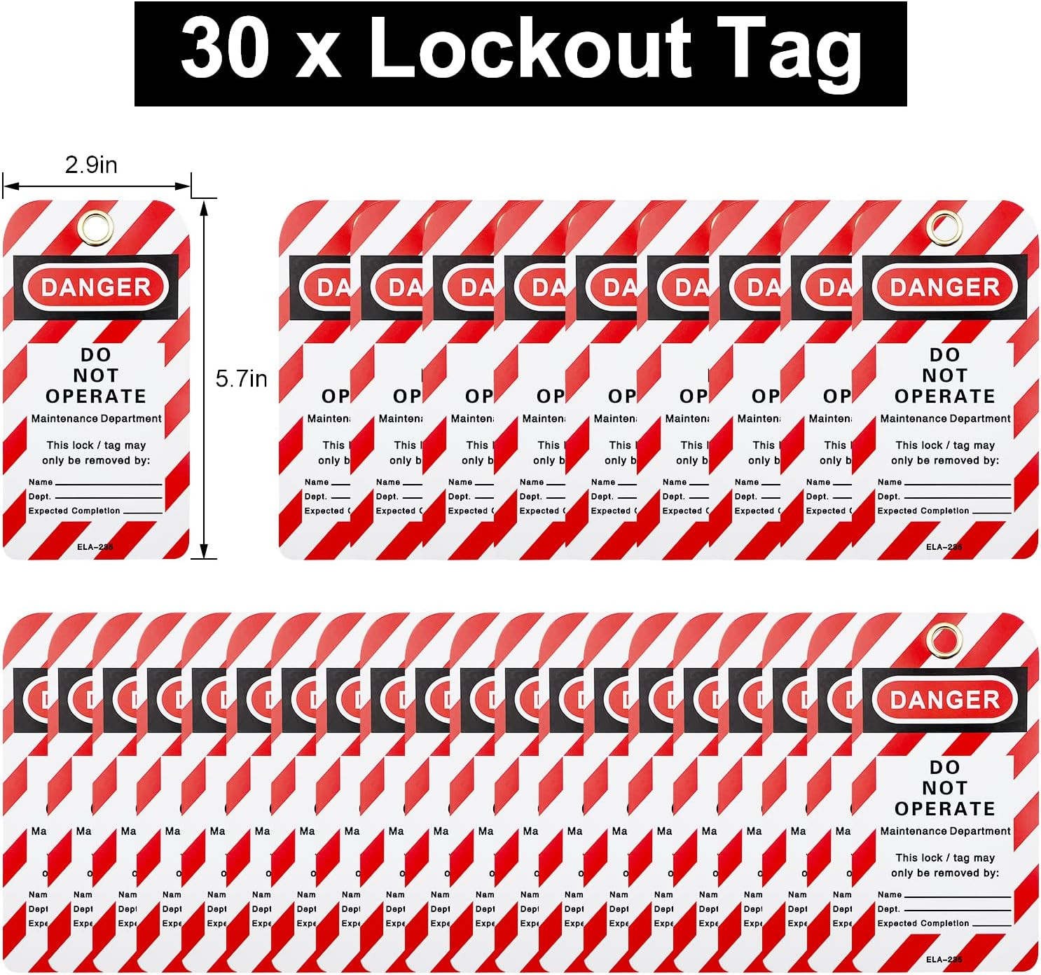 Lockout Tagout Locks, Safety Padlock, Keyed Differently Loto Safety Padlocks for