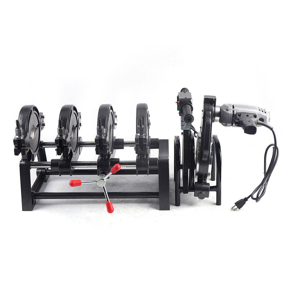 Manual Piping Pipe Fusion Welder 4 Clamps HDPE PP PE Butt Fusion Welding Machine