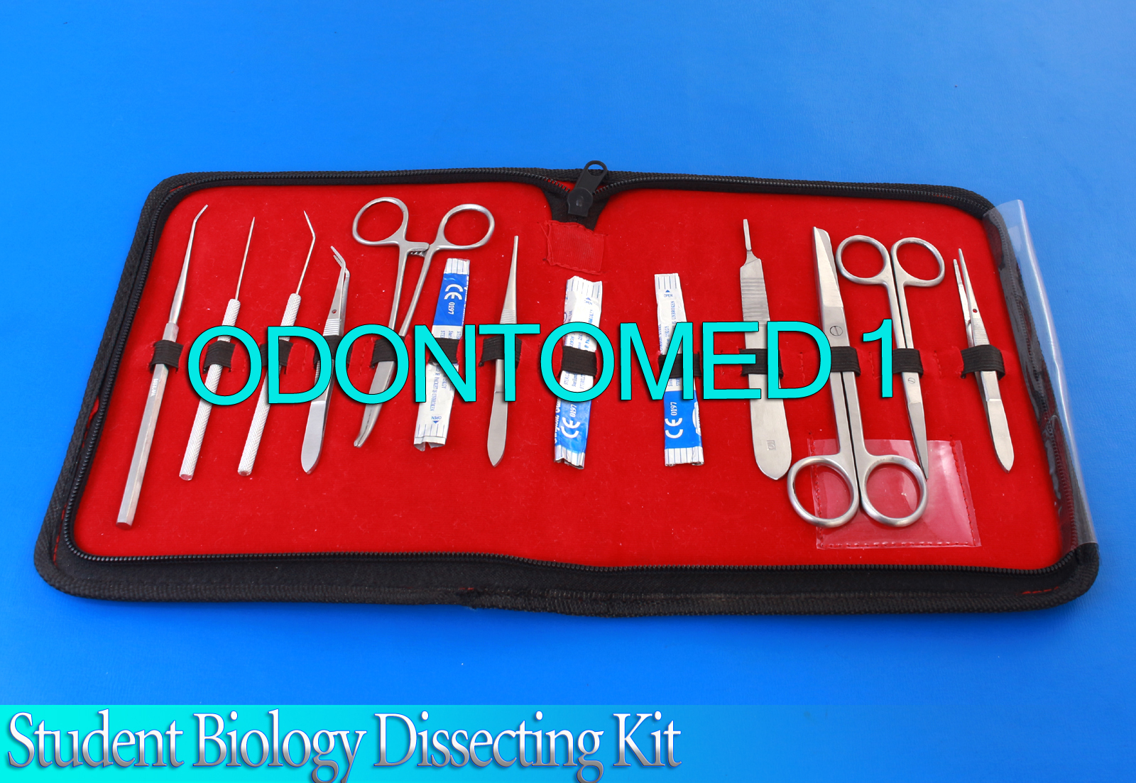 15 Pcs Student Biology Dissection Dissecting Kit W/ Sterile Blade #12 Ds-1249