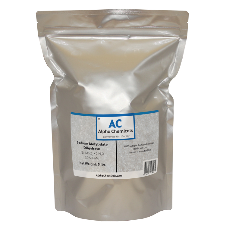 5 Pounds – Sodium Molybdate – 39.5% Mo