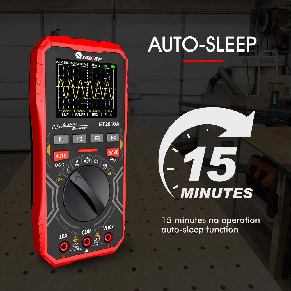 2-In-1 Digital Oscilloscope Multimeter 2.5 Msps, 1 MHz Portable Multifunctional