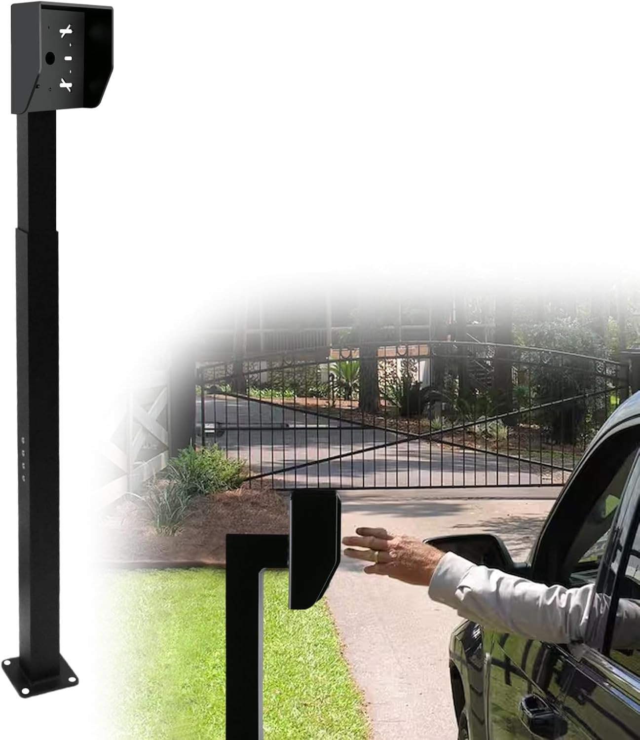 Upgraded Heavy-Duty Keypad Mounting Post Height Adjustable from 33-45 Inches Sta