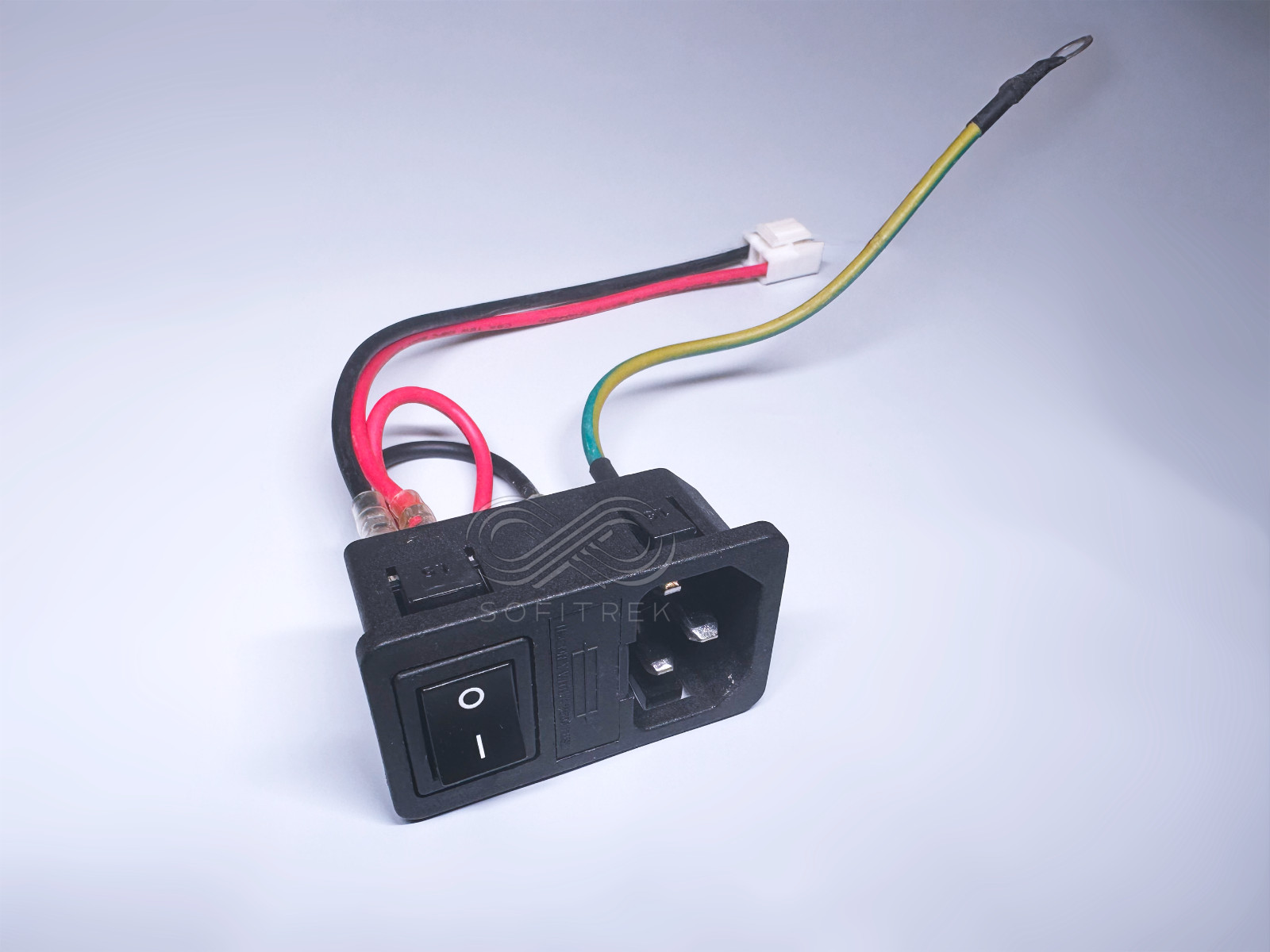 R-3014S RICH BAY AC Power Inlet Socket with Fuse Holder & Switch 10A 250V