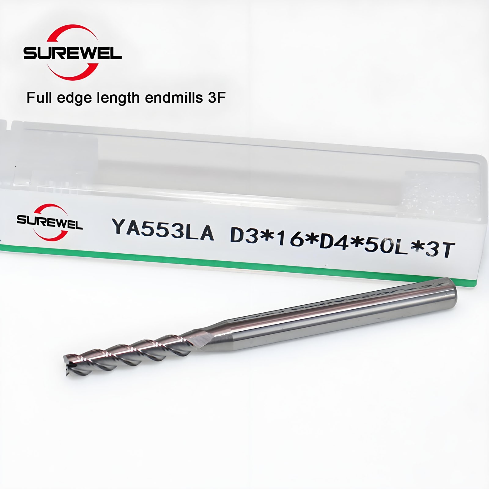 Carbide Long Neck Flute Deep Min End mills 1mm to 4mm CNC Tools Milling Cutter