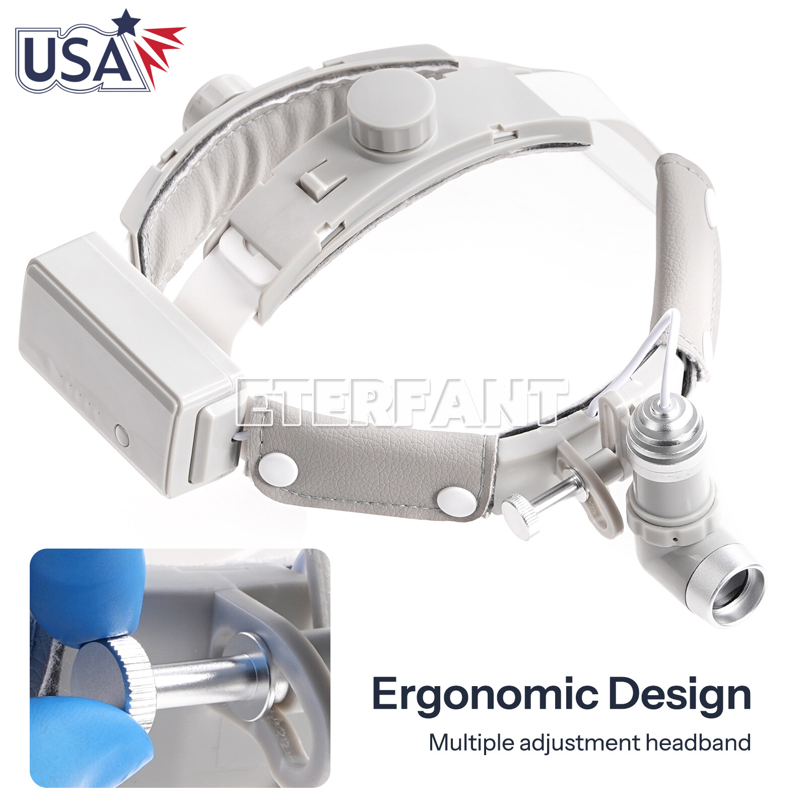 Dental 10W LED Medical Headband Head Light Good Light Spot ENT Specific Headlamp