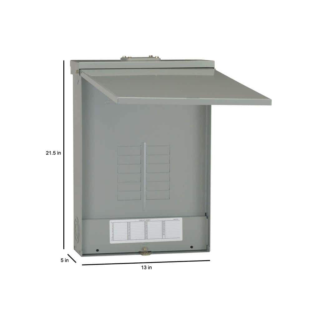 NEW 125 Amp 12-Space 3-Phase Outdoor Main Lug Circuit Breaker Panel Weatherproof