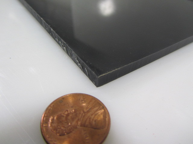 Nylon 6/6 Extruded Sheet Black (3/16″) – .188″ x 12″ x 24″