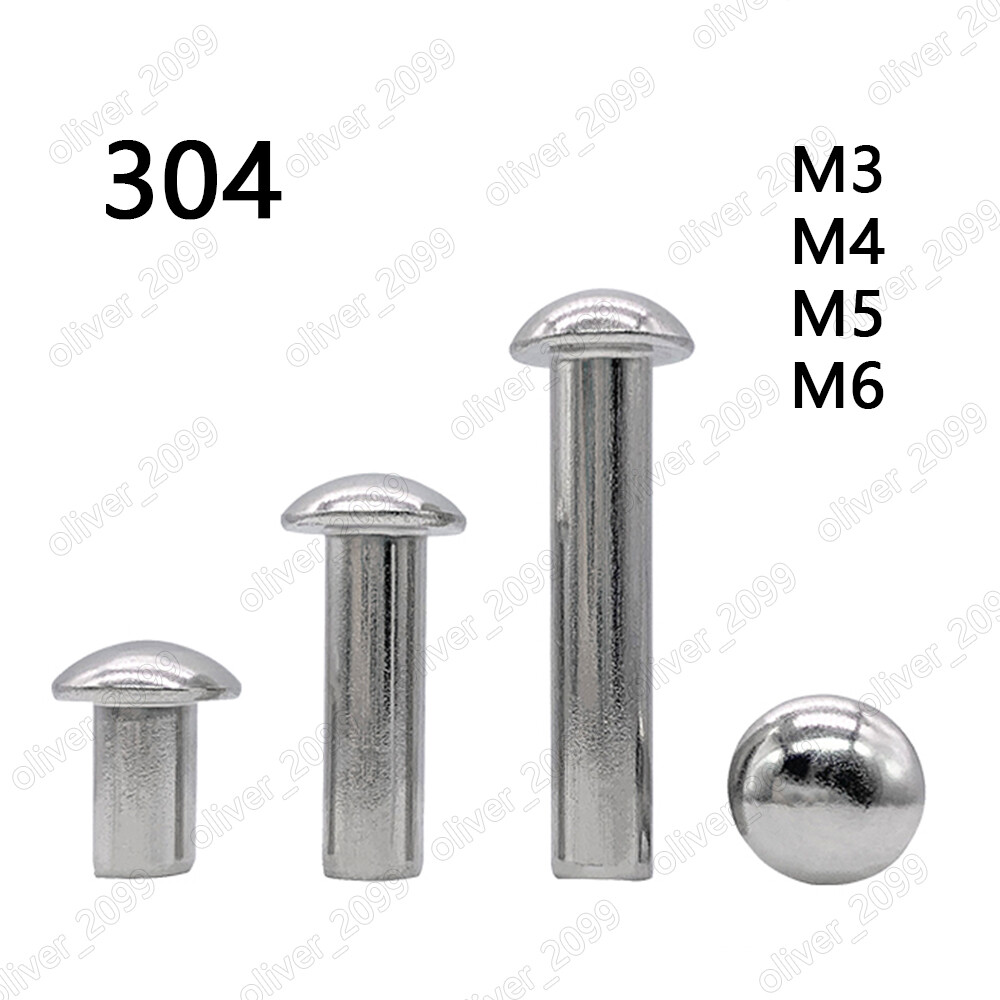 304 Stainless Steel DIN660 Round Head Rivets M3 M4 M5 M6