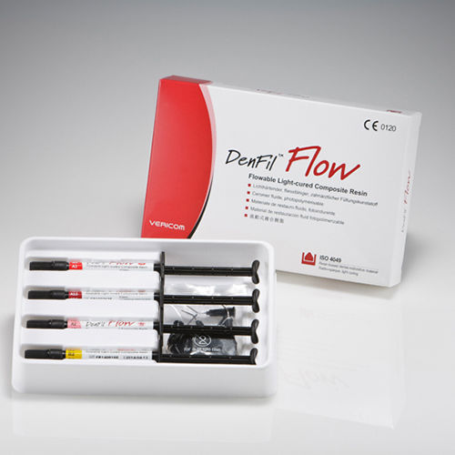 VERICOM DenFil Flow Flowable Composite Kit Package A1 4x 2g Syringe 20 Tips