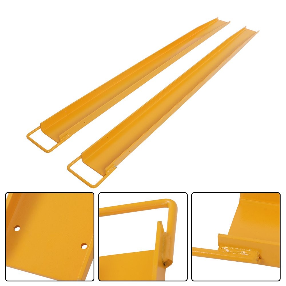 84″ × 4.5″ Heavy Duty Steel Forklift Extensions Pallet Fork Extension Truck