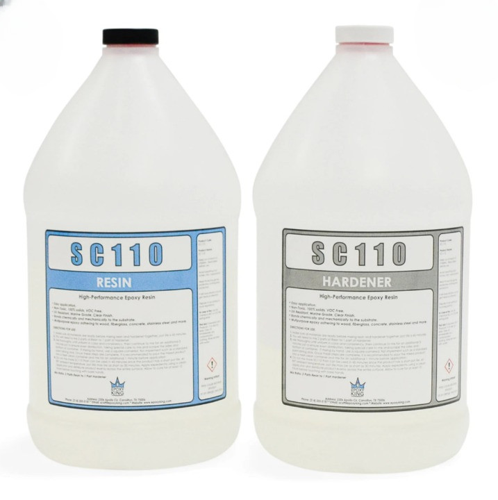 CLEAR EPOXY RESIN 1 GALLON KIT – UV RESISTANT – MARINE GRADE – New