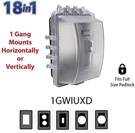 Sealproof 1-Gang Weatherproof In Use Outlet Cover | Horizontal/Vertical Outdoor