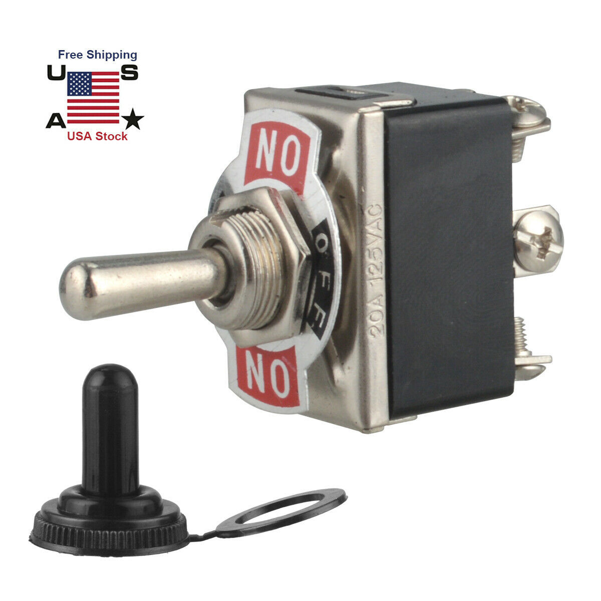 Heavy Duty DPDT 2 Pole Double Throw 6 Term On Off 20A 250V Toggle Switch Control