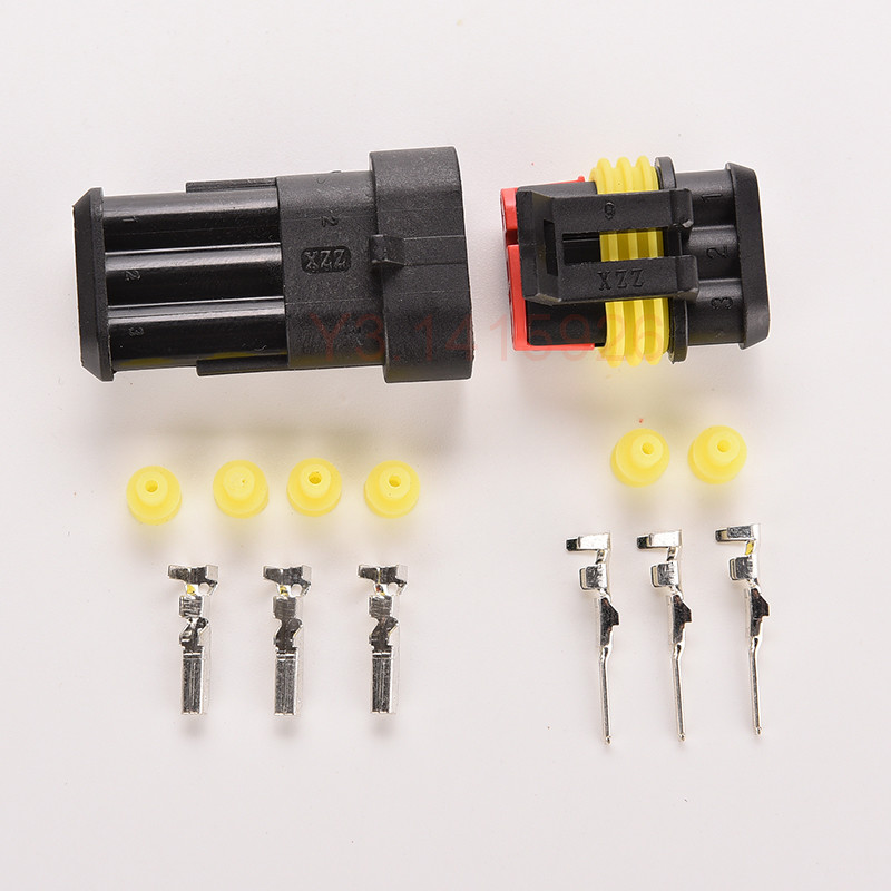 2/3/4/5/6Pin Way Car Motorcycle Sealed Waterproof Electrical Wire Connector Plug