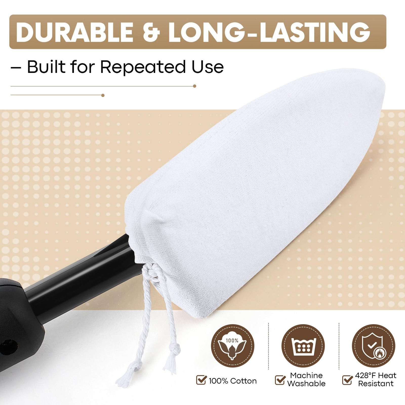 Cotton Sealing Iron Sock Heat Resistant Cover RC Model Airplane Covering Tool 3