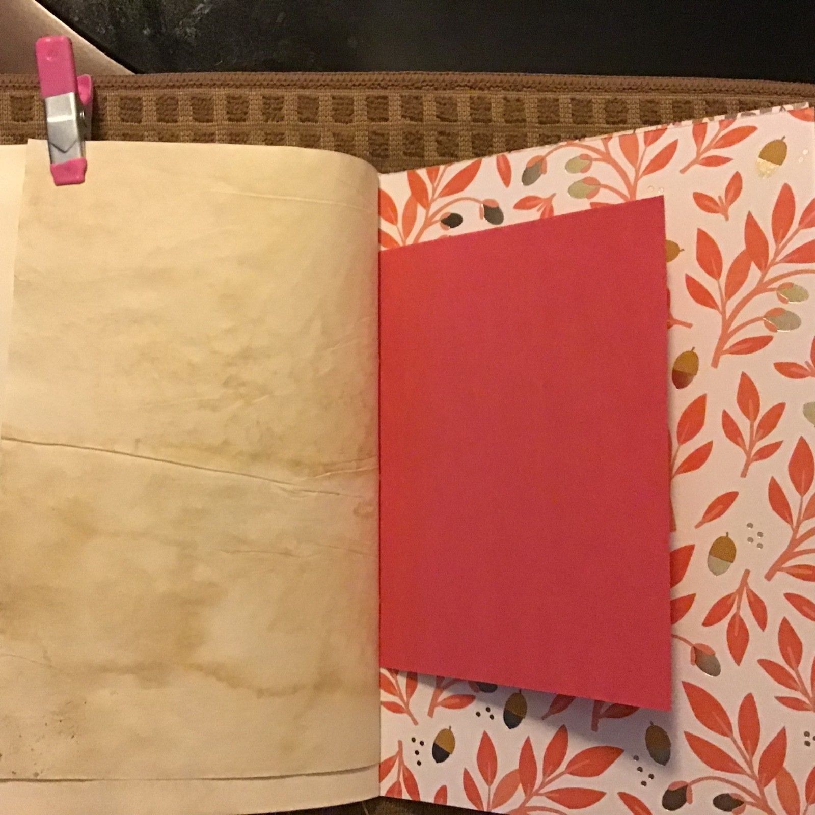 Handmade Junk Journal Naked Junk Journal 9” x 6” Mushroom Print Card Stock Cover