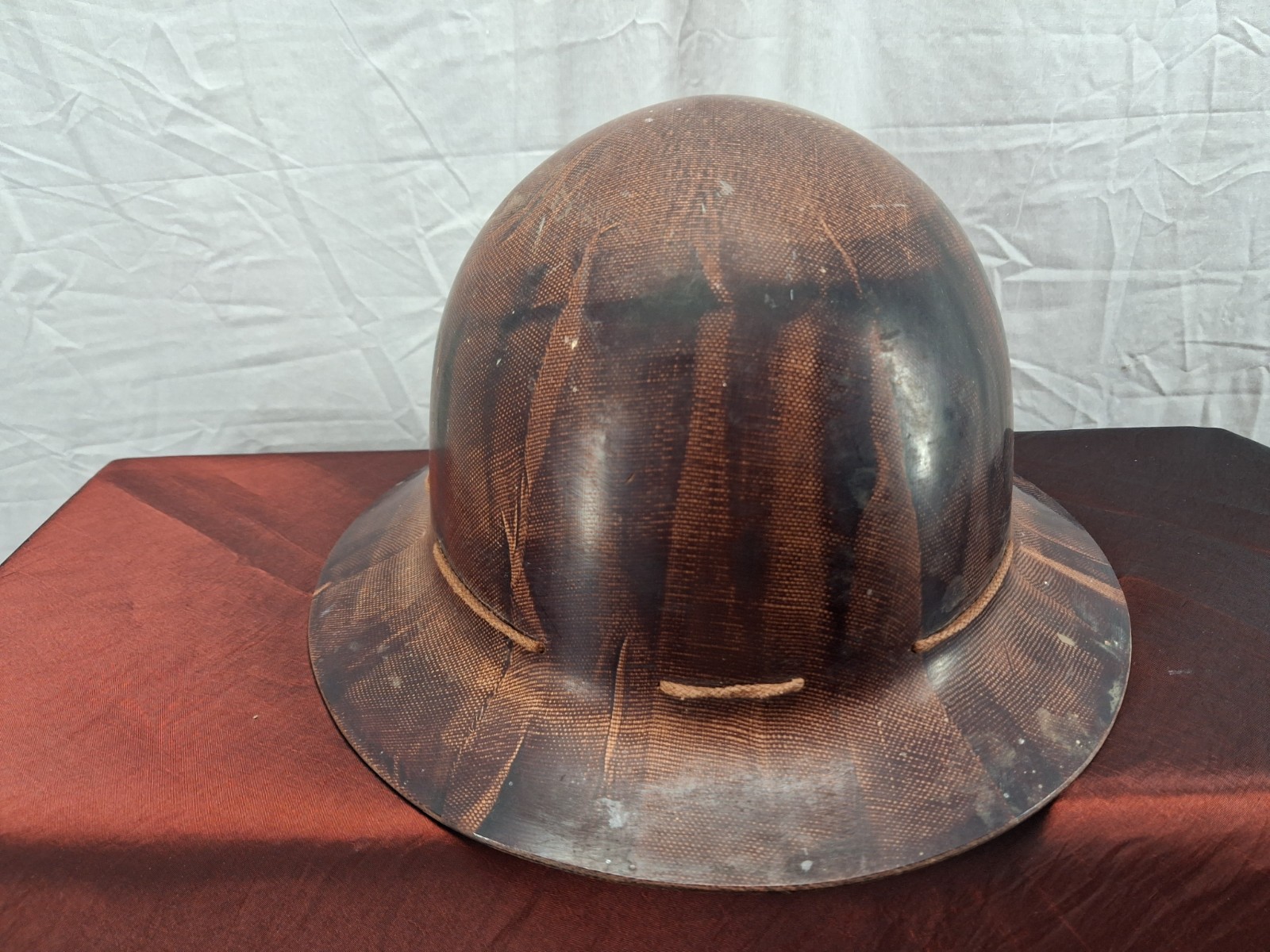 Vintage Skullgard Full Brim Hard Hat Vintage Brown TYPE K with insert