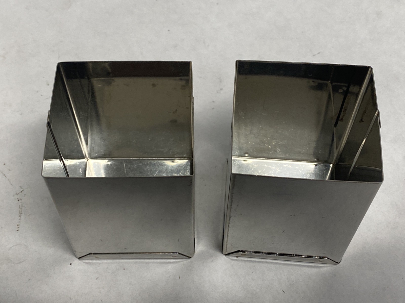(2) BOEKEL Laboratory Stainless Sterilizing Autoclave Square Pipet Box Can 1366
