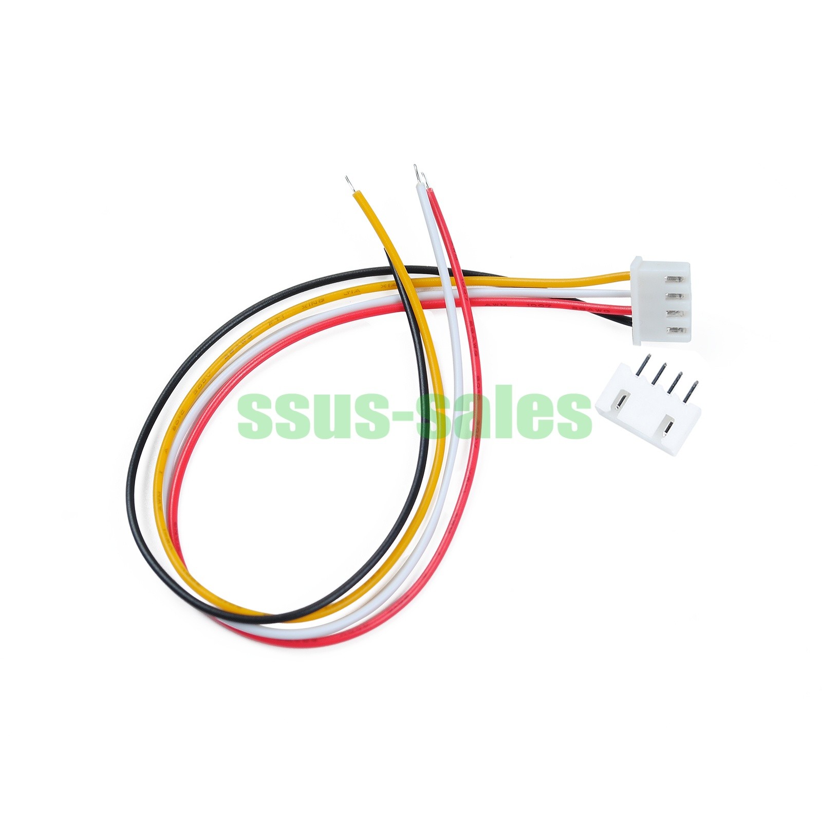 JST XH2.54mm 4Pin 10CM 20CM 30CM Male Female Extension Wire Cable Plug Socket
