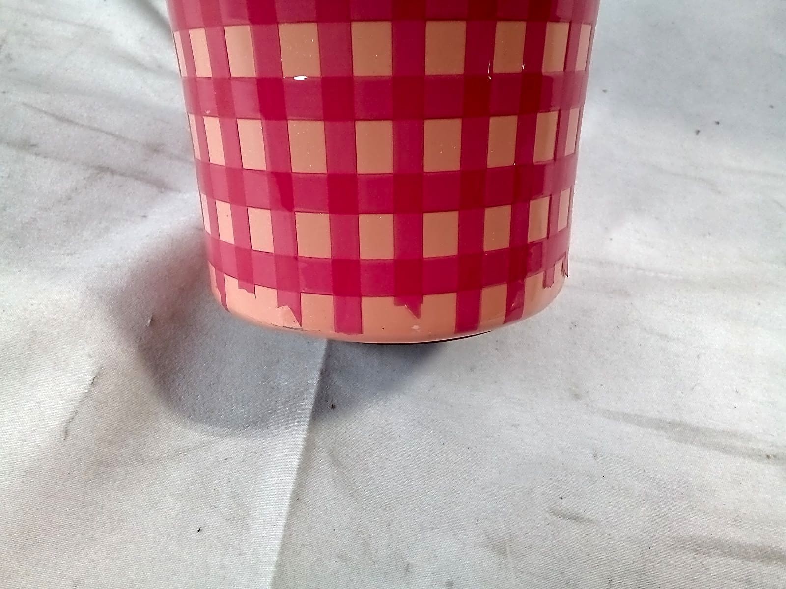 BrüMate Era Flip 30oz Leakproof Straw Tumbler – Peach/Pink Gingham Madi Nelson